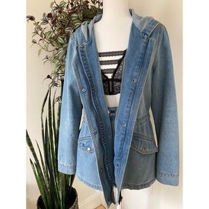 ✨RESERVED✨ Cisono Denim Jacket w/ Drawstring Waist